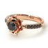 A lady's Rose Black Diamond Ring - Elena no. 14